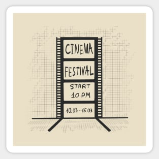 Cinema festival day Sticker